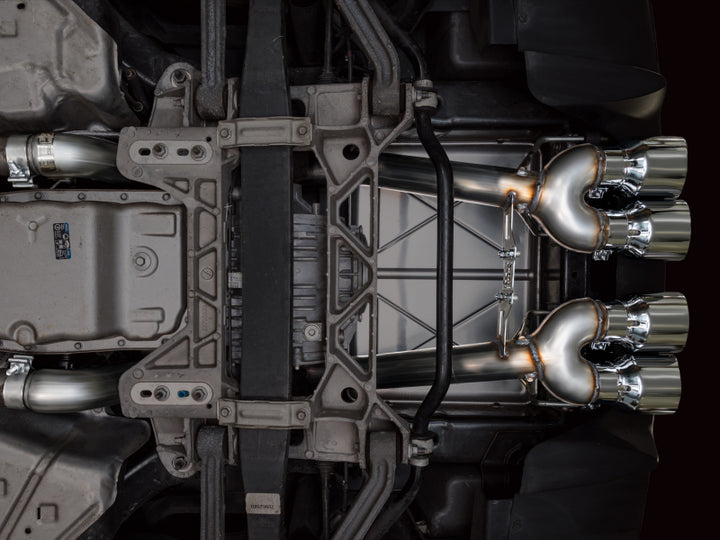 AWE Tuning 05-07 C6 Chevrolet Corvette 6.0L Track Edition Axle-Back Exhaust w/ Chrome Silver Tips