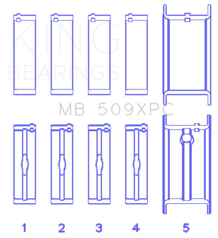 King Engine Bearings Chevrolet 400 V8 Coated Performance Rod Bearing Set