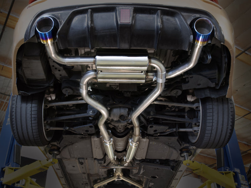 aFe 14-15 Infiniti Q50 V6 3.7L Takeda 2.5in 305 SS Cat Back Exhaust System w/ Black Tips