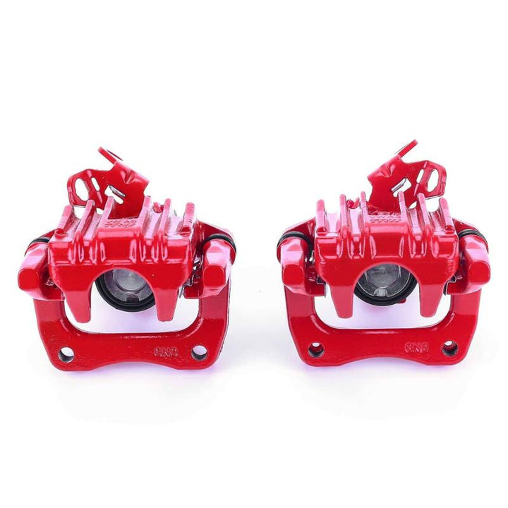 Power Stop 10-13 Audi A3 Rear Red Calipers w/Brackets - Pair