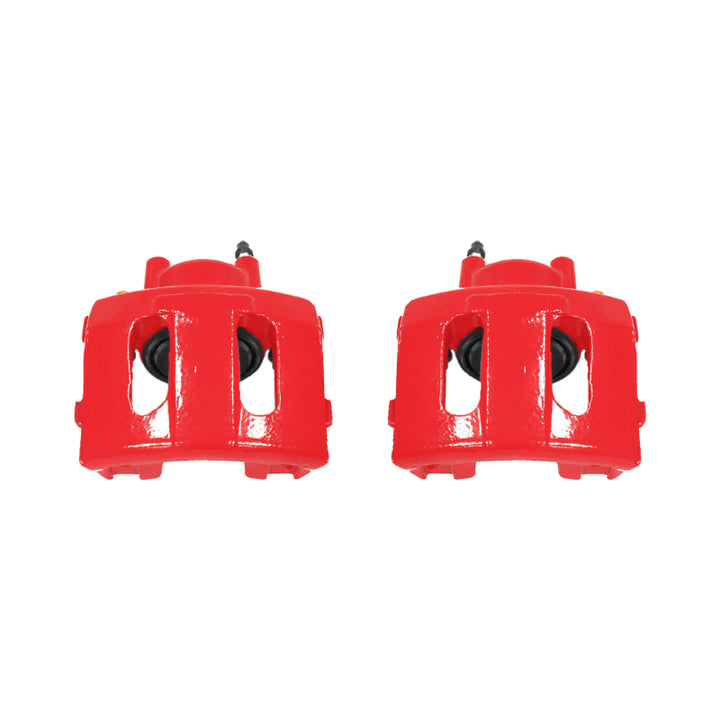 Power Stop 90-01 Jeep Cherokee Front Red Calipers w/o Brackets - Pair
