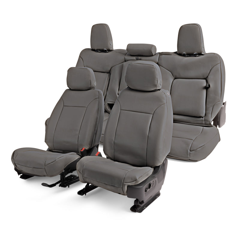 Covercraft 14-18 Chevrolet Silverado/GMC Leatherette PrecisionFitSecond Row Seat Covers - Stone