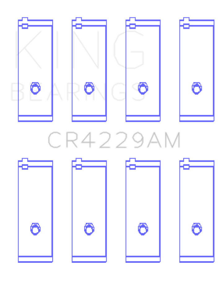 King Engine Bearings Toyota 1E/2E (1.3L) (Size STD) Performance Rod Bearing Set