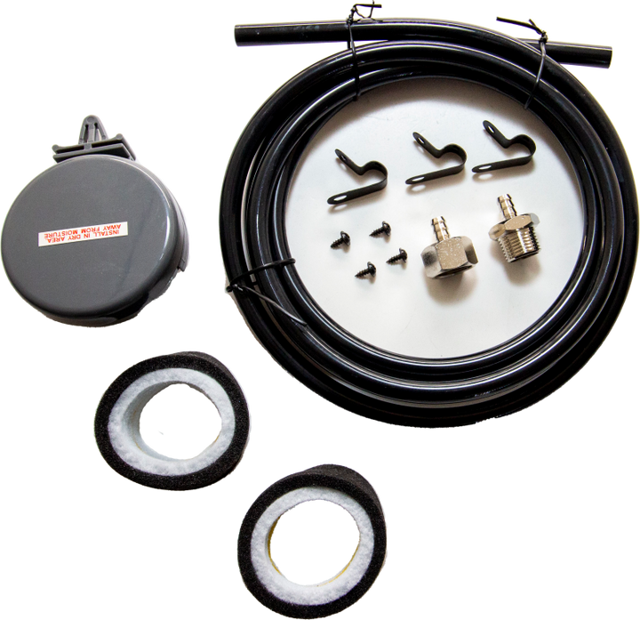 Kleinn 3/8In Snorkel Kit w/ Air Filter/ Spare Elements/ / Snorkel Tubing