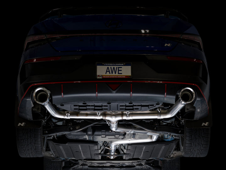 AWE Tuning 22-26 Hyundai Elantra N Track Edition Cat-Back Exhaust - Chrome Silver Tips