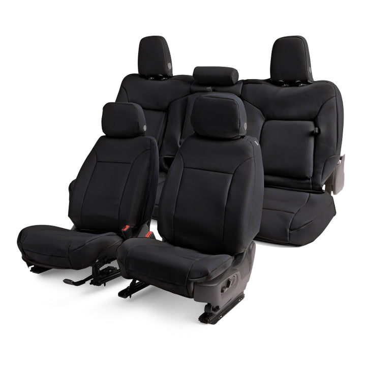 Covercraft 21-24 Chevy Tahoe/ Leatherette PrecisionFit Custom Third Row Seat Covers - Black