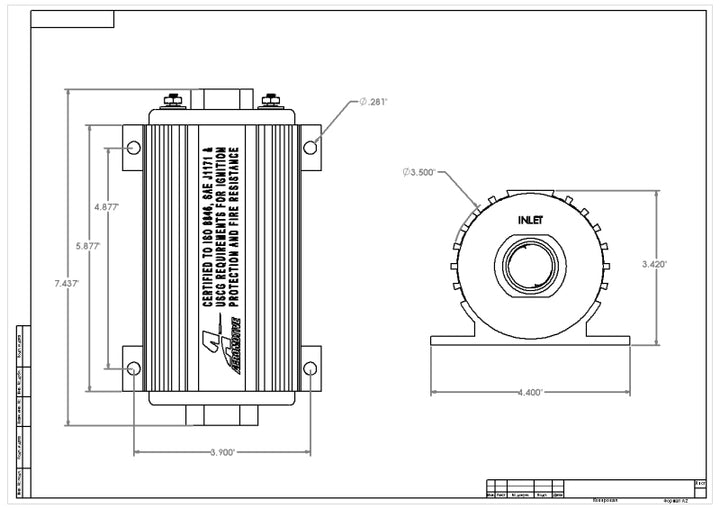 Aeromotive Marine 1200 HP EFI Pump