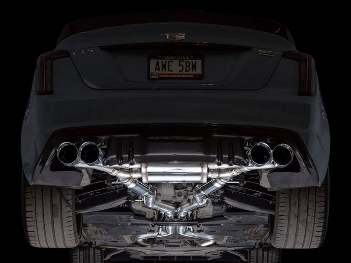 AWE Tuning 22-26 Cadillac CT5-V Blackwing SwitchPath Exhaust - Chrome Silver Tips