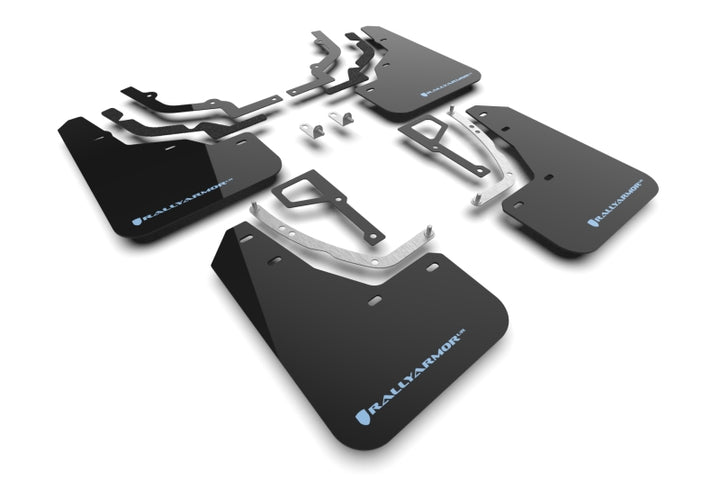 Rally Armor 25-26 Hyundai Ioniq 5 N Black Mud Flap w/Light Blue Logo