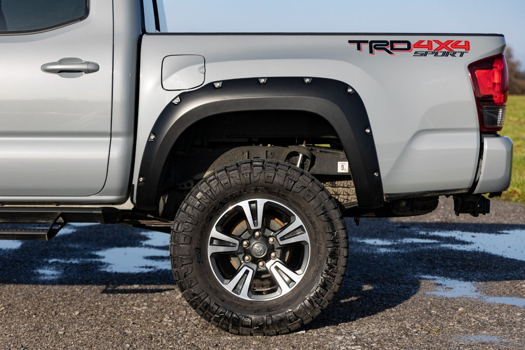 Pocket Fender Flares | 6X3 Lunar Rock | Toyota Tacoma 2WD/4WD (2016-2023)