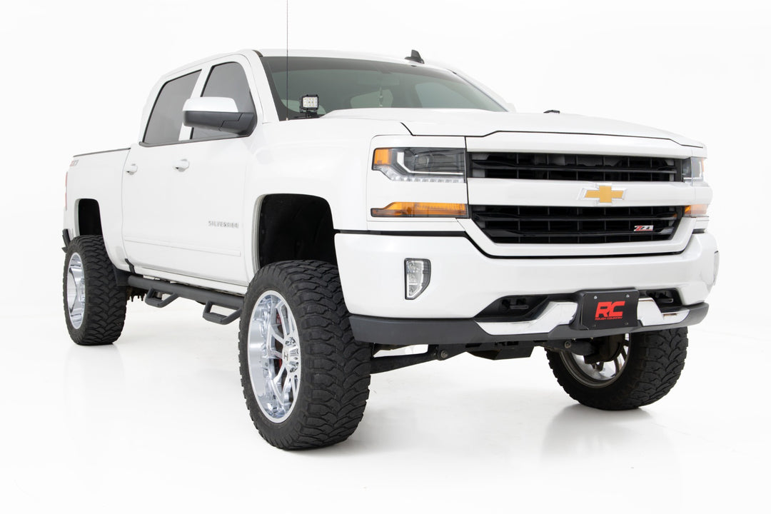 LED Ditch Light Kit | 2in Black Pair | Flood | Chevy/GMC 1500 (14-18 &amp; Classic)