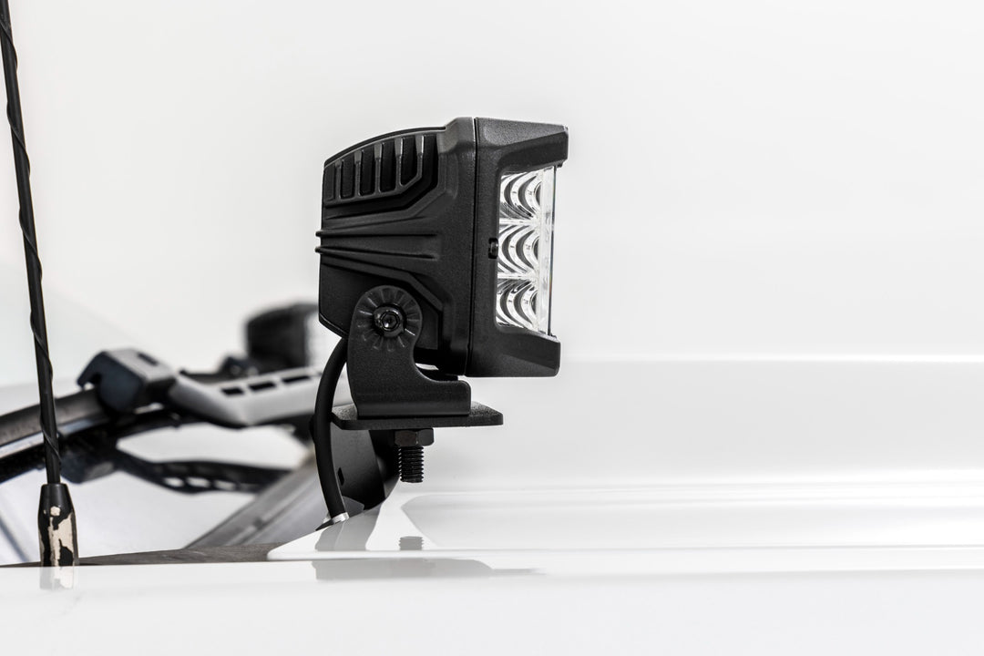 LED Ditch Light Kit | 2in Black Pair | Flood | Chevy/GMC 1500 (14-18 &amp; Classic)