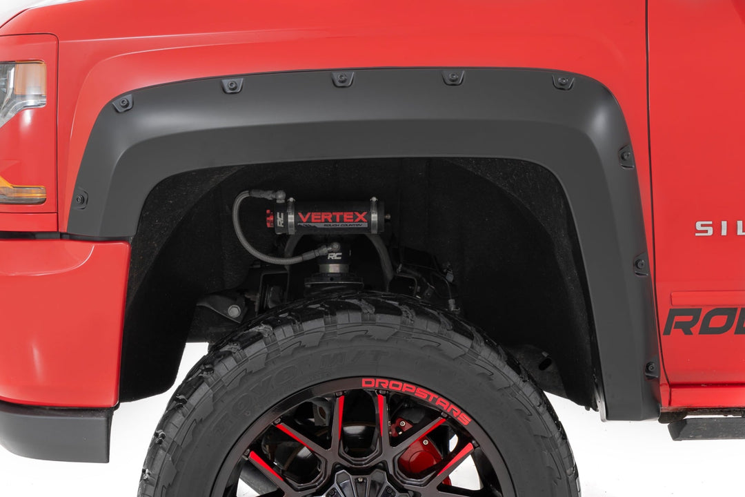 Pocket Fender Flares | 5'9" Bed | G1K Deep Ocean Blue | Chevy Silverado 1500 (14-18 & Classic)