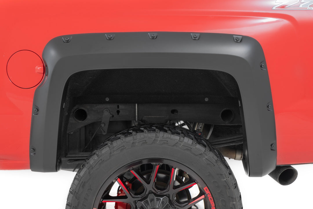 Pocket Fender Flares | 5'9" Bed | GCN Victory Red | Chevy Silverado 1500 (14-18 & Classic)