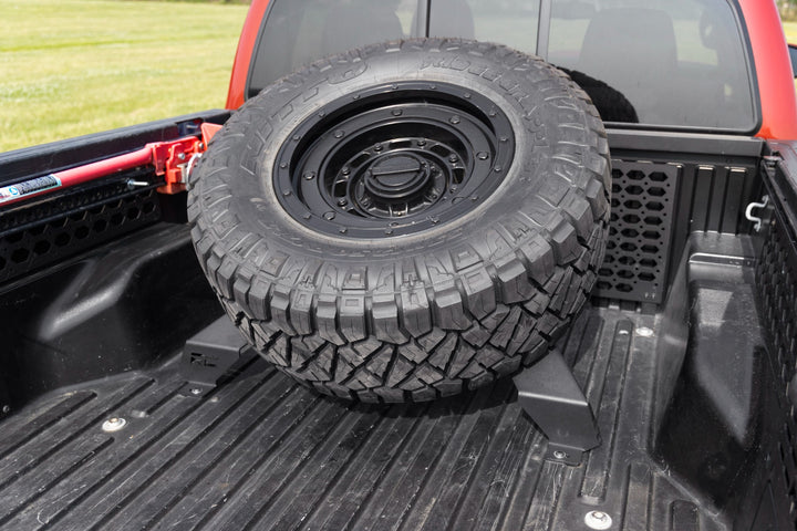 Bed Mount Spare Tire Carrier | Universal (5x5.5 6x5.5 6x135 &amp; 5x5.0 Bolt Patterns)