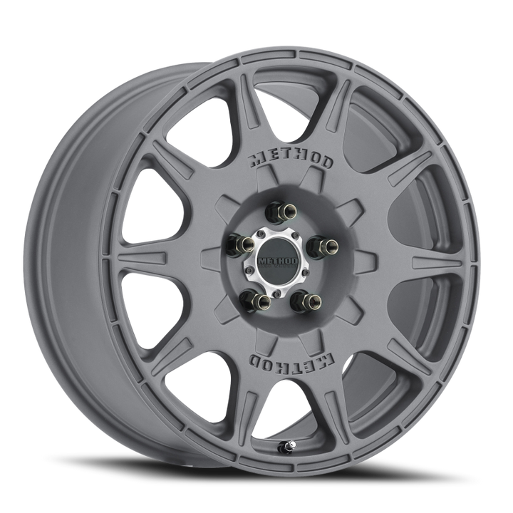 Method MR502 RALLY 17x8 +38mm Offset 5x4.5 67.1mm CB Titanium Wheel