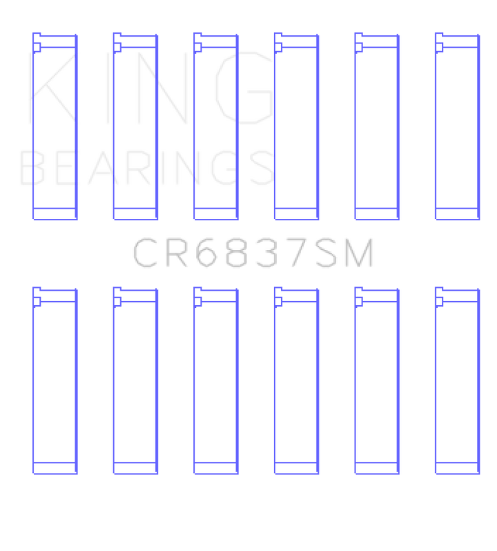 King Engine Bearings Acura J30A/J32A/J35A/J35Z (Size +0.25) Performance Coated Rod Bearing Set