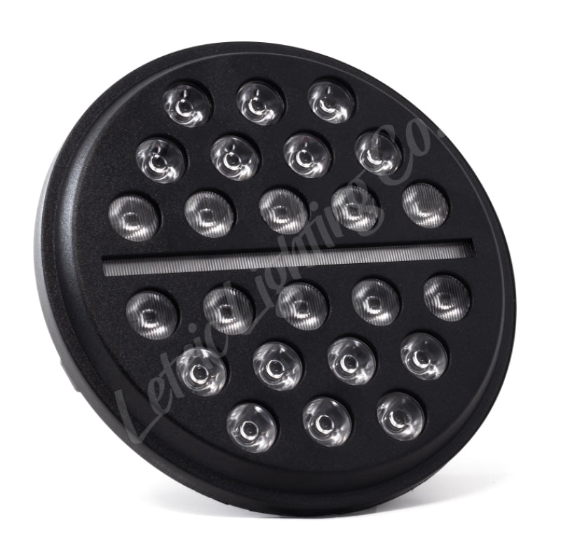 Letric Lighting 7in LED Buck-Shot Headlight Black