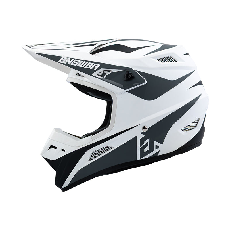 Answer 26 AR1 Mototown Helmet Glossy White/Grey/Black - Medium