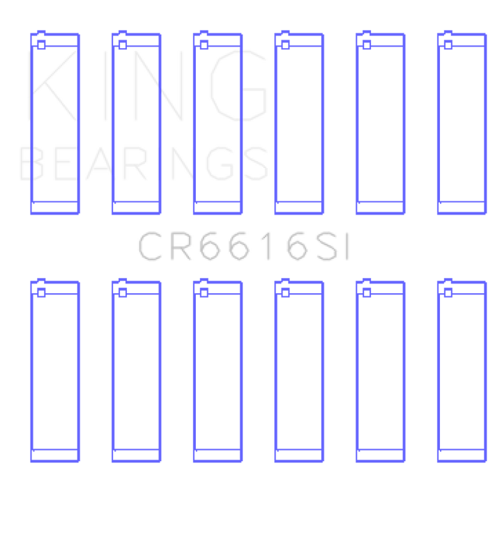 King Engine Bearings Buick / Chevrolet V6 (STD Size) SI-Series Connecting Rod Bearings Set of 6