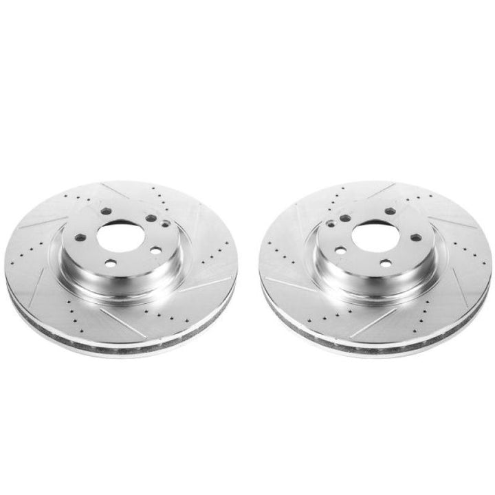 Power Stop 07-09 Mercedes-Benz E350 Front Evolution Drilled & Slotted Rotors - Pair