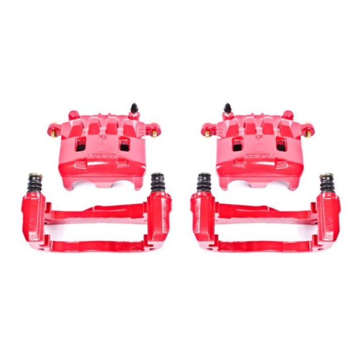 Power Stop 05-06 Saab 9-2X Front Red Calipers w/Brackets - Pair
