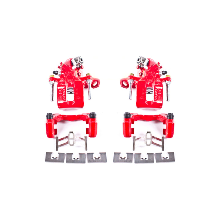 Power Stop 06-11 Acura CSX Rear Red Calipers w/Brackets - Pair