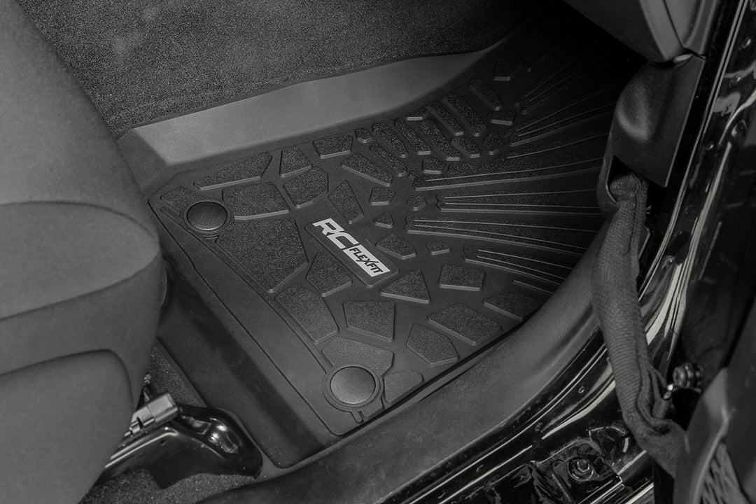 Flex Fit Floor Mats | FR & RR | 4 Door | Jeep Wrangler Unlimited 4WD (18-26)