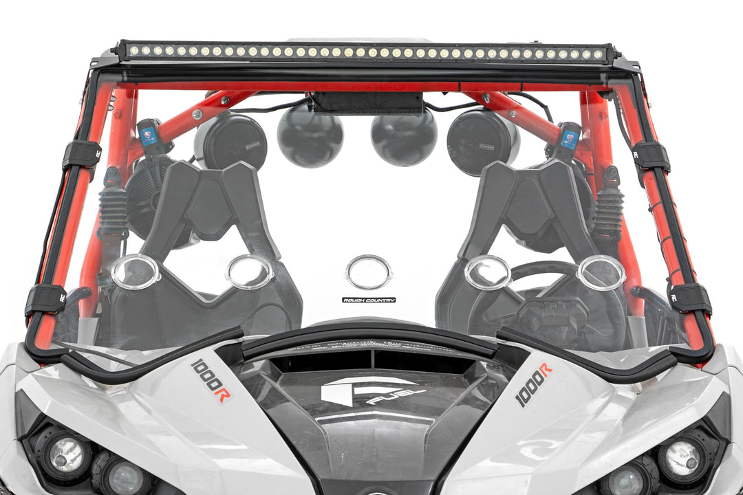 LED Light Kit | Front Mount | 40" Black Dual Row | White DRL | Can-Am Commander Max 1000