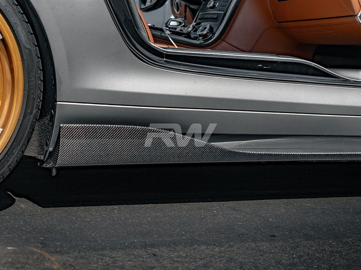 RW Carbon Renn Style Carbon Fibre Side Skirt Extensions - view 4