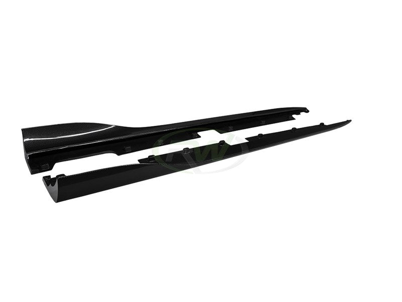 RW Carbon Renn Style Carbon Fibre Side Skirt Extensions - view 6