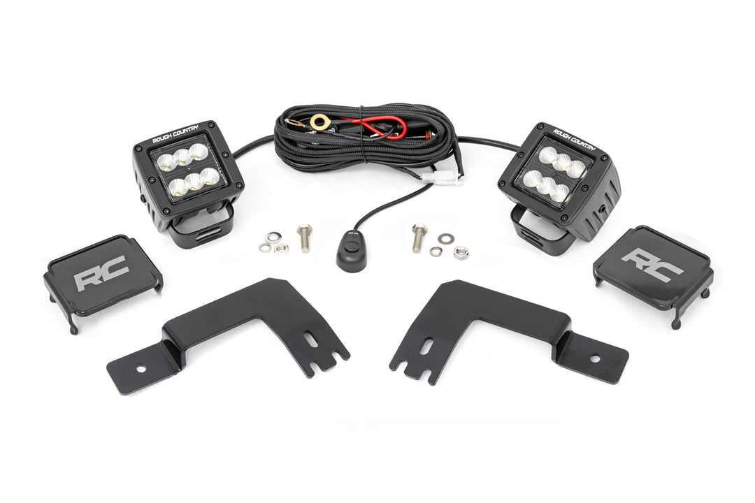 LED Light | Under Bed Mount | 2" Black Pair | Flood | Polaris XPEDITION ADV 5 