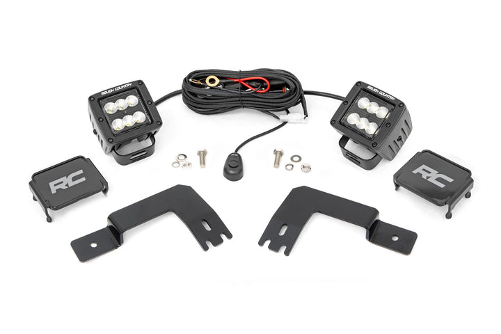 LED Light | Under Bed Mount | 2" Black Pair | Flood | Polaris XPEDITION ADV 5 