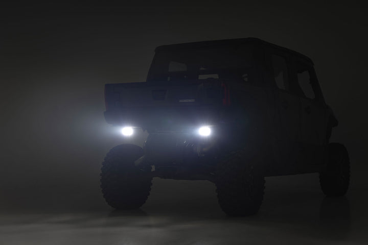 LED Light | Under Bed Mount | 3" Chrome Pair | Wide Angle | Polaris XPEDITION ADV 5 