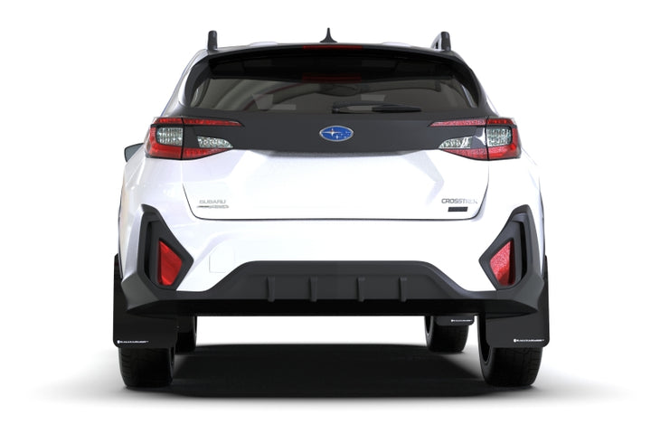 Rally Armor 24-26 Subaru Crosstrek Black UR Mud Flap Light Blue Logo
