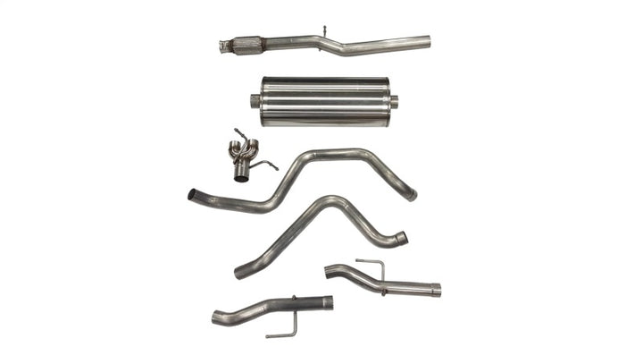 Corsa 2019-2025 Chevy Silverado 5.3L Crew Cab 3in Cat-Back Dual Rear Exit w/ Polished Tip