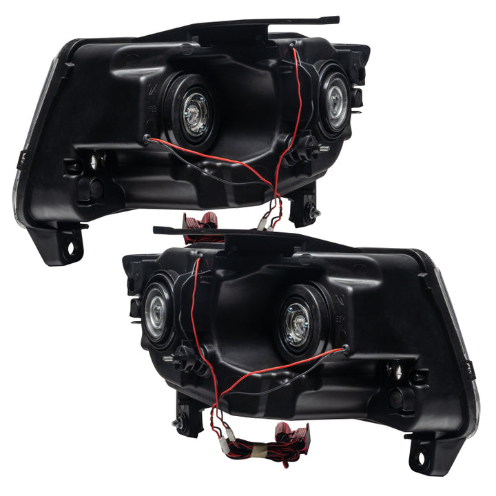 Oracle 11-13 Jeep Grand Cherokee Pre-Assembled Halo Headlights (Non HID) Chrome - Blue