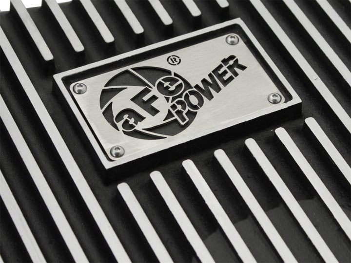 aFe Power Transmission Pan Black Machined 11-14 Ford 6R140 Trucks V8 6.7L (td)