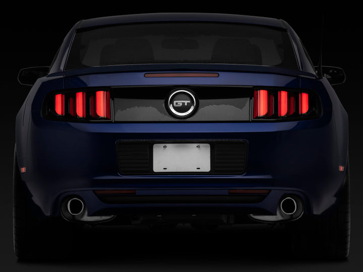 Raxiom 13-14 Ford Mustang Vector V2 Tail Lights- Black Housing (Clear Lens)