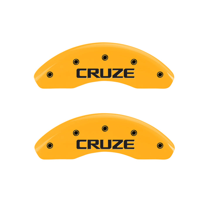 MGP 4 Caliper Covers Engraved Front & Rear Sonic Black finish silver ch
