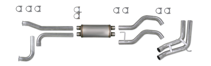 Diamond Eye KIT 3-1/2in Catback SPORT-SIDE DUAL GAS AL: NISSAN TITAN 5.6L 07-10