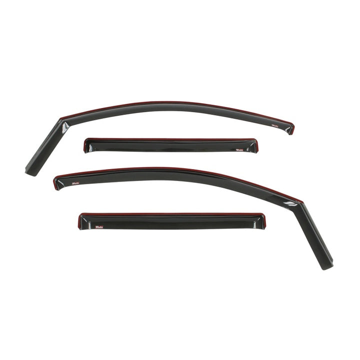 Westin 2016-2018 Nissan Titan XD/Titan In-Channel Wind Deflector 4pc - Smoke