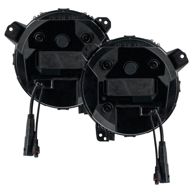 Oracle Oculus Bi-LED Projector Headlights for Jeep JL/Gladiator JT Satin Silver 5500K