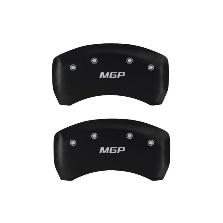 MGP Rear set 2 Caliper Covers Engraved Rear MGP Red finish silver ch