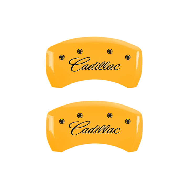 MGP 4 Caliper Covers Engraved Front & Rear MGP Black finish silver ch