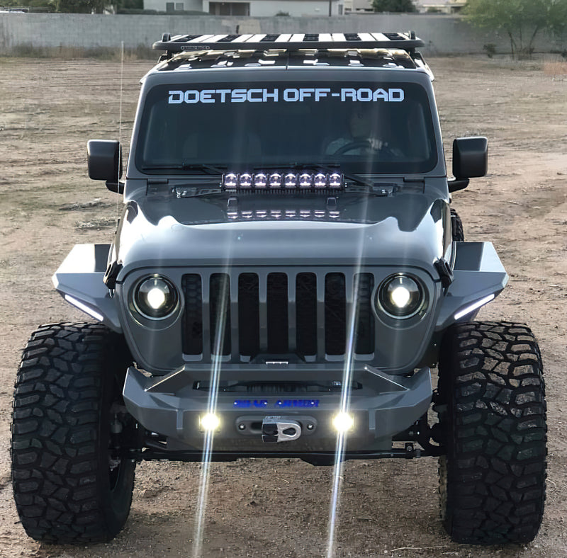 Oracle Oculus Bi-LED Projector Headlights for Jeep JL/Gladiator JT - Matte Blk - 5500K