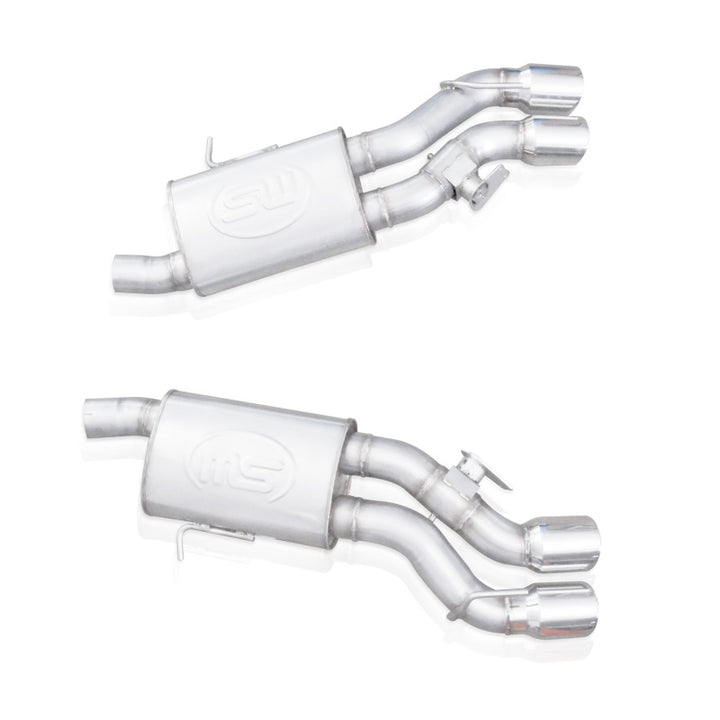 Stainless Works 2016-18 Cadillac CTS-V Sedan Axle Back System Dual-Mode Turbo Mufflers 4in Tips
