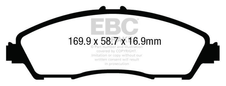 EBC 14+ Acura MDX 3.5 Yellowstuff Front Brake Pads
