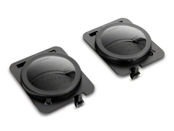 Raxiom 07-18 Jeep Wrangler JK Axial Series White LED Side Marker Lights- Smoked