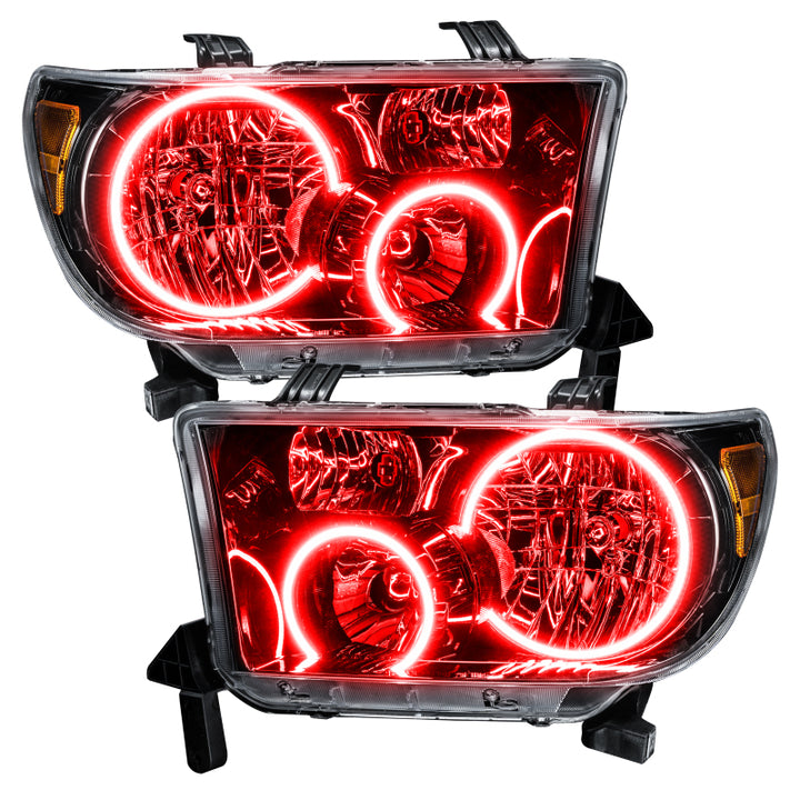 Oracle 07-11 Toyota Tundra Pre-Assembled Headlights - Black Housing - w/ BC1 Controller